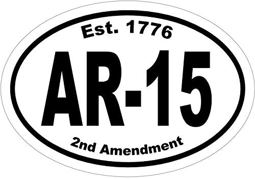 WickedGoodz AR15 Decal, Gun Bumper Sticker, Second Amendment Gift-WickedGoodz