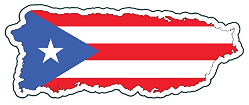WickedGoodz Puerto Rico Vinyl Decal - Distressed Flag Bumper Sticker - Perfect Puerto Rican Gift-WickedGoodz