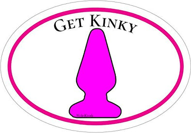 WickedGoodz Get Kinky Funny Vinyl Window Decal - Joke Bumper Sticker - Perfect Gag Joke Gift-WickedGoodz