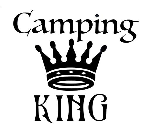 Custom Camping King Vinyl Decal-WickedGoodz