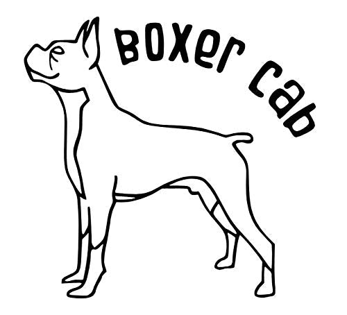 Custom Boxer Dog Cab Vinyl Decal-WickedGoodz