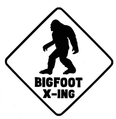Custom Bigfoot X-ing Vinyl Decal-WickedGoodz
