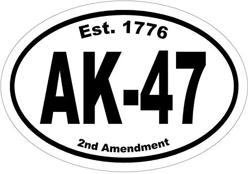 WickedGoodz Est 1776 AK47 Decal, Gun Bumper Sticker, Perfect Second Amendment Gift-WickedGoodz