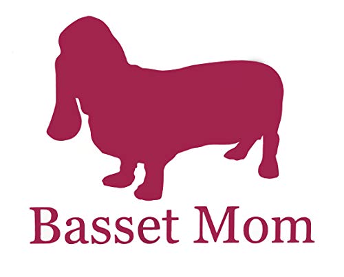 Custom Basset Hound Mom Vinyl Decal-WickedGoodz