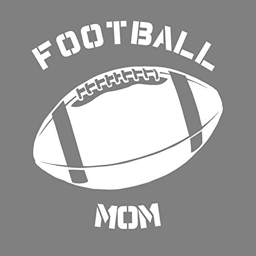 WickedGoodz Proud Football Mom Decal - Sports Bumper Sticker - Perfect Foot Ball Mother Gift-WickedGoodz