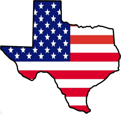 American Flag Texas Vinyl Refrigerator Magnet-WickedGoodz