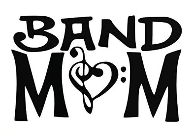 Custom Music Band Mom Vinyl Decal - Musician Bumper Sticker - Funny Music Gift-WickedGoodz