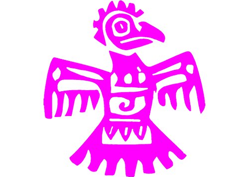 Pink Aztec Eagle Vinyl Window Decal-WickedGoodz