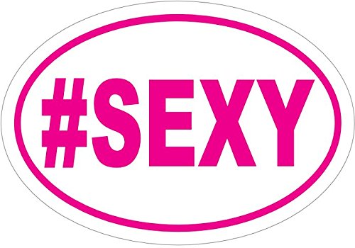 WickedGoodz #Sexy Funny Vinyl Window Decal - Funny Bumper Sticker - Hashtag Decal - Perfect Gag Gift - Made in The USA-WickedGoodz