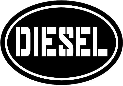WickedGoodz Black Diesel Vinyl Window Decal - Diesel Bumper Sticker - Perfect Truck Owner Gift-WickedGoodz