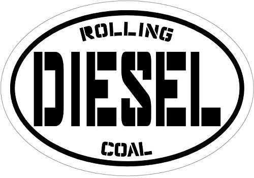 WickedGoodz Vinyl Diesel Decal - Bumper Sticker - Rolling Coal Sticker-WickedGoodz