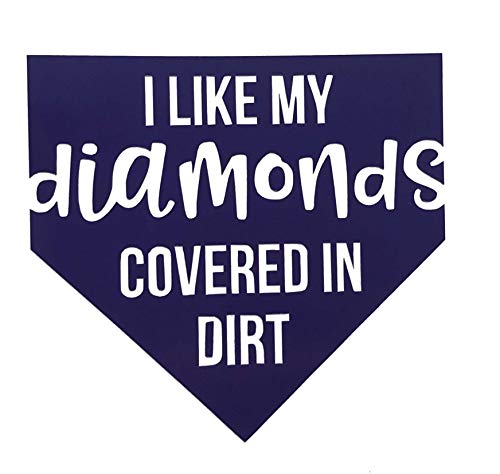 Custom I LIKE MY DIAMONDS COVERED IN DIRT Softball Vinyl Decal-WickedGoodz