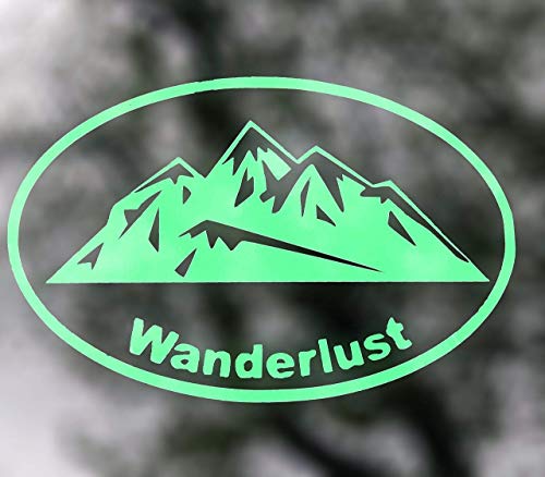 Wanderlust Mountain Vinyl Decal Bumper Sticker-WickedGoodz