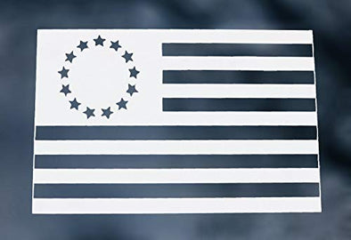 Custom Colonial American Flag Vinyl Decal-WickedGoodz