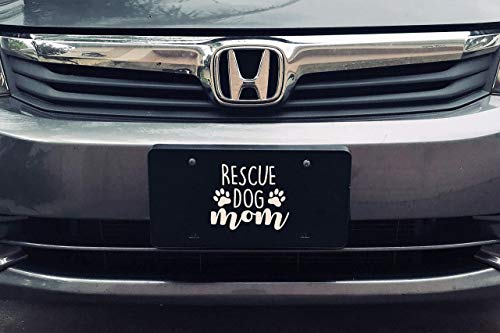 Personalized Rescue Dog Mom Vanity Plate-WickedGoodz