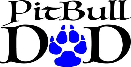 WickedGoodz Pitbull Dad Vinyl Decal - Pit Bull Bumper Sticker - Perfect Terrier Dog Breed Father Gift-WickedGoodz