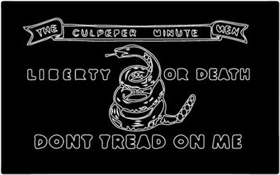 WickedGoodz Vinyl Culpeper Minutemen Flag Decal - Patriotic Bumper Sticker - Perfect 2nd Amendment Military Gifts-WickedGoodz