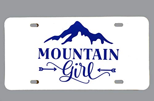 Custom Mountain Girl Vanity Plate-WickedGoodz
