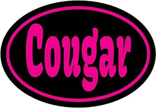WickedGoodz Cougar Vinyl Window Decal - Funny Bumper Sticker - Perfect Sexy Gag Gift-WickedGoodz