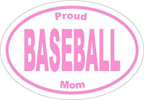 Oval Proud Baseball Mom Vinyl Decal-WickedGoodz