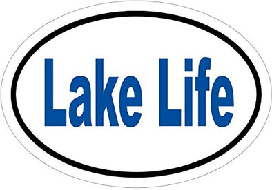 WickedGoodz Blue Lake Life Decal Blue, Lake Bumper Sticker, Beach Gift-WickedGoodz
