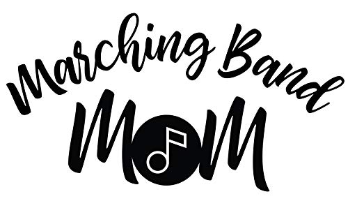 Marching Band Mom Vinyl Decal, School Band Bumper Sticker-WickedGoodz
