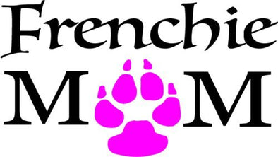 WickedGoodz French Bulldog Decal - Frenchie MOM French Bulldog Vinyl Transfer - French Bulldog Bumper Sticker - Frenchie Decal - Perfect French Bulldog Gift - Made in The USA-WickedGoodz