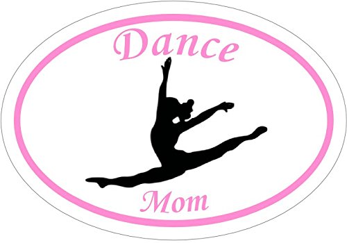 WickedGoodz Oval Vinyl Dance Mom Decal - Dance Bumper Sticker - Perfect Dancer Instructor Gift-WickedGoodz