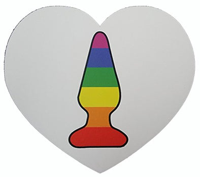 WickedGoodz Heart Shaped Rainbow Funny Refrigerator Bumper Magnet - Perfect LGBT Lesbian Gay Gift-WickedGoodz