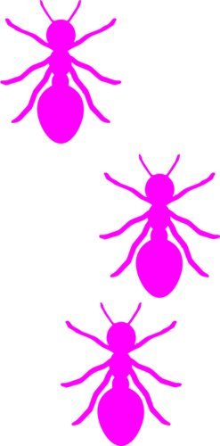 WickedGoodz Pink Ants Vinyl Decal - Insect Bumper Sticker - Perfect Science Gift-WickedGoodz