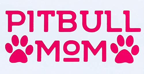 Custom Pit Bull Mom Vinyl Decal Bumper Sticker-WickedGoodz