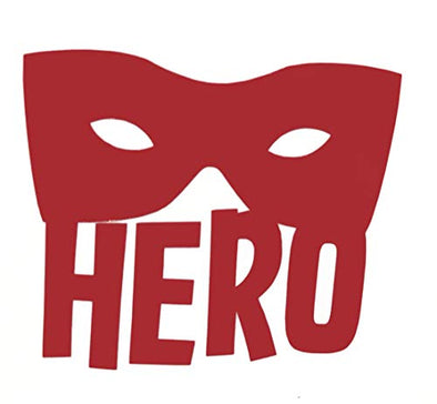 Custom Vinyl Super Hero Mask Decal - Hero Bumper Sticker, for Tumblers, Laptops, Car Windows - Pick Your Size and Color-WickedGoodz