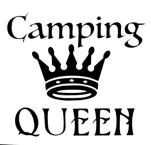 Custom Camping Queen Decal-WickedGoodz