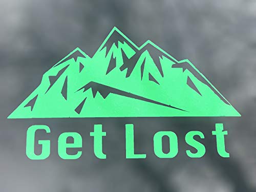 Custom Get Lost Mountain Vinyl Decal-WickedGoodz