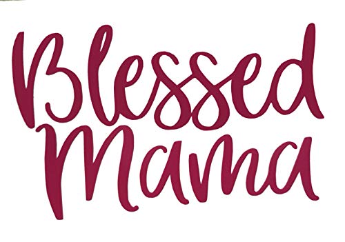 Personalized Blessed Mama Vinyl Decal - Bumper Sticker, for Tumblers, Laptops, Car Windows - Pick Size and Color-WickedGoodz