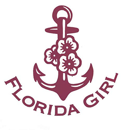 Custom Anchor Florida Girl Vinyl Decal-WickedGoodz
