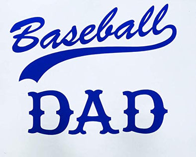Custom Baseball Dad Vinyl Decal-WickedGoodz
