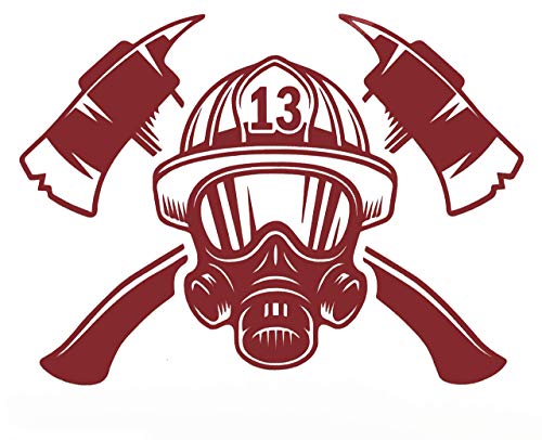 Custom Rescue Crossed Axes Firefighter Vinyl Decal - Fireman Bumper Sticker, for Laptops or Car Windows - Pick Size and Color Vinyl Transfer-WickedGoodz
