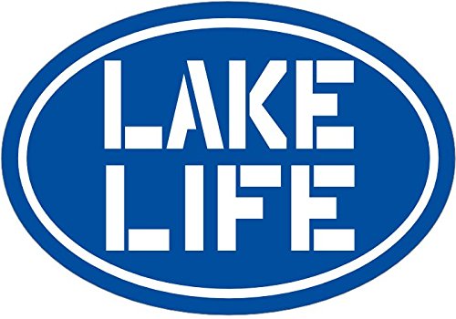 WickedGoodz Blue Lake Life Vinyl Decal - Lake Bumper Sticker - Perfect Laptop Decal Home Gift-WickedGoodz