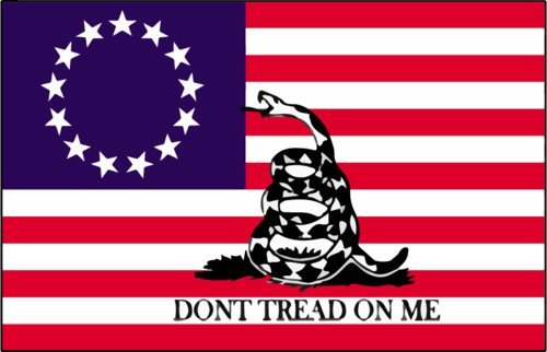 WickedGoodz Vinyl Dont Tread on Me Decal - Patriotic Bumper Sticker - Perfect American Flag Gift-WickedGoodz