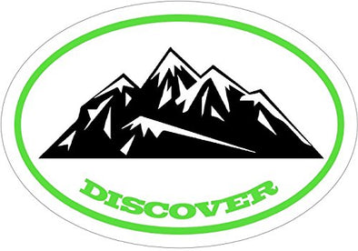 WickedGoodz Vinyl Discover Decal - Mountain Bumper Sticker - Perfect Hiking Gift-WickedGoodz
