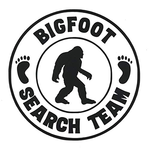 Custom Search Team Bigfoot Vinyl Decal - Sasquatch Bumper Sticker, For Laptops, Cooler or Car Windows - Pick Size and Color-WickedGoodz