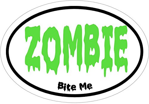 WickedGoodz BITE ME Zombie Vinyl Window Decal - Zombie Bumper Sticker - Paranormal Gift-WickedGoodz