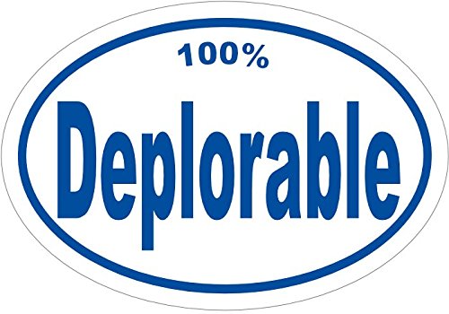 WickedGoodz Vinyl Blue Deplorable Decal - Political Bumper Sticker - Perfect Conservative Gift-WickedGoodz