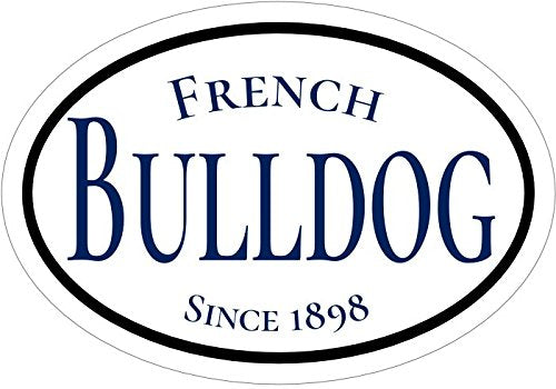 WickedGoodz Since 1898 French Bulldog Vinyl Window Decal - Dog Bumper Sticker - Perfect Bulldog Breed Owner Gift-WickedGoodz
