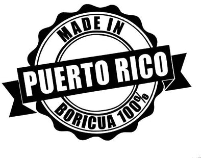 Custom Made In Puerto Rico Vinyl Decal - Personalized Puerto Rican Bumper Sticker, for Laptops or Car Windows - Pick Size and Color-WickedGoodz