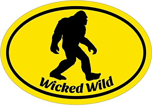 WickedGoodz Wicked Wild Bigfoot Vinyl Decal - Sasquatch Bumper Sticker - Perfect Funny Outdoors Gift-WickedGoodz