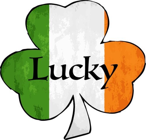 WickedGoodz Lucky Shamrock Vinyl Window Decal - Irish Bumper Sticker - Perfect Celtic Heritage Gift-WickedGoodz