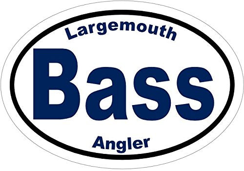 WickedGoodz Largemouth Bass Angler Fishing Vinyl Window Decal - Fishing Bumper Sticker - Perfect Largemouth Angler Gift-WickedGoodz