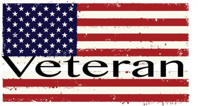WickedGoodz American Flag Veteran Refrigerator Bumper Magnet - Perfect United States Soldier Military Gift-WickedGoodz